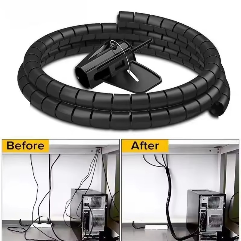 Tools Youtube - Pelindung Kabel Spiral Fleksibel 2M/1M, Pengatur