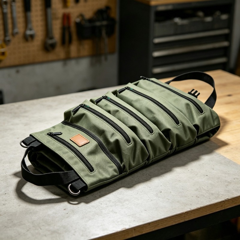Hand Tools In Workshop - Tas Alat Gulung Serbaguna dari Bahan