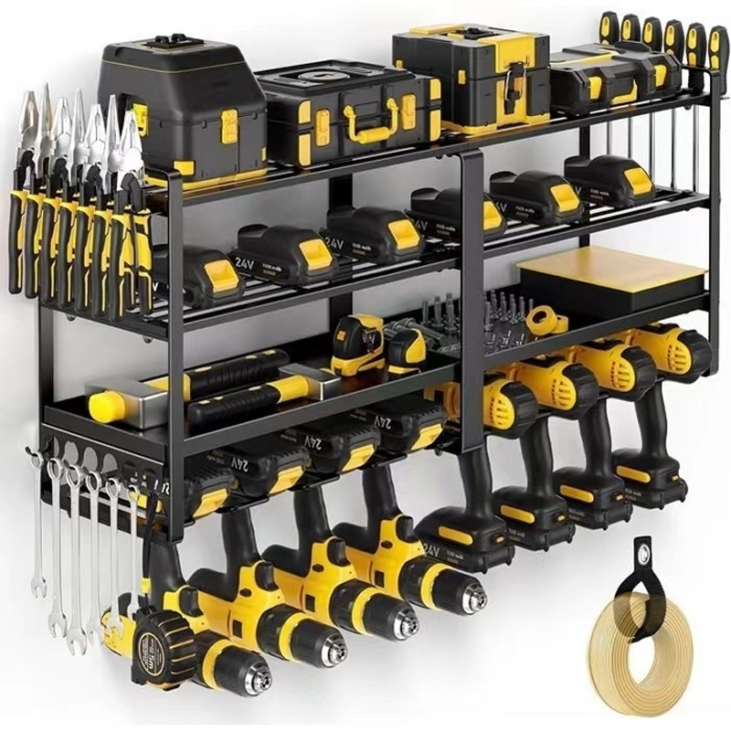 Hand Tools In Workshop - Rak Organizer Perkakas Tangan yang Dipasang