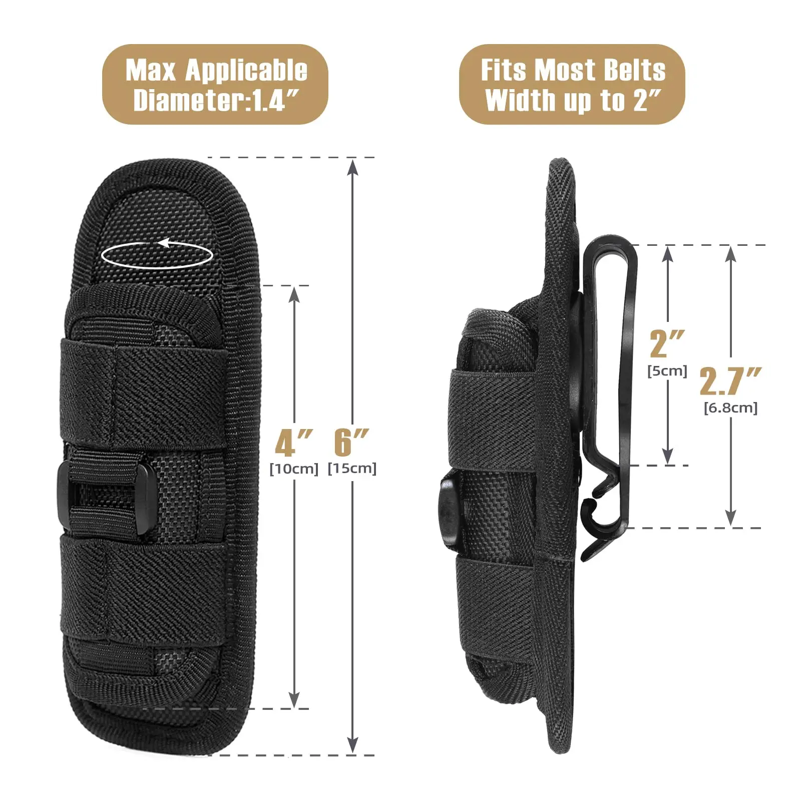 Sarung Senter Taktis Bahan Nil - Tool Bag ulasan dan harga